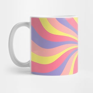 Wavy Retro 70s Pastel abstract Mug